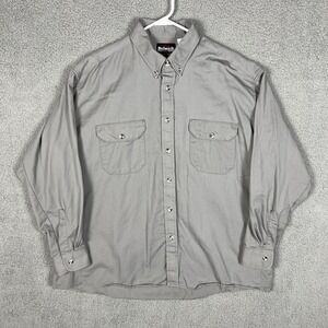 Bulwark Westex Ultrasoft Shirt Mens XL Grey Long Sleeve Button Down 8.6 ATPV